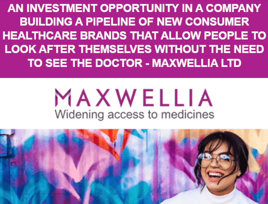 Investment opportunity in fast growing healthcare brand