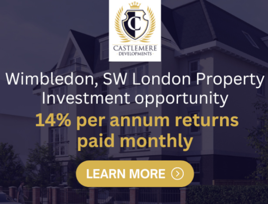 Castlemere Developments.  Asset Backed investing – 14% annual returns – UK Property